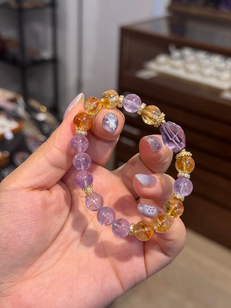 Amethyst Citrine Bracelet