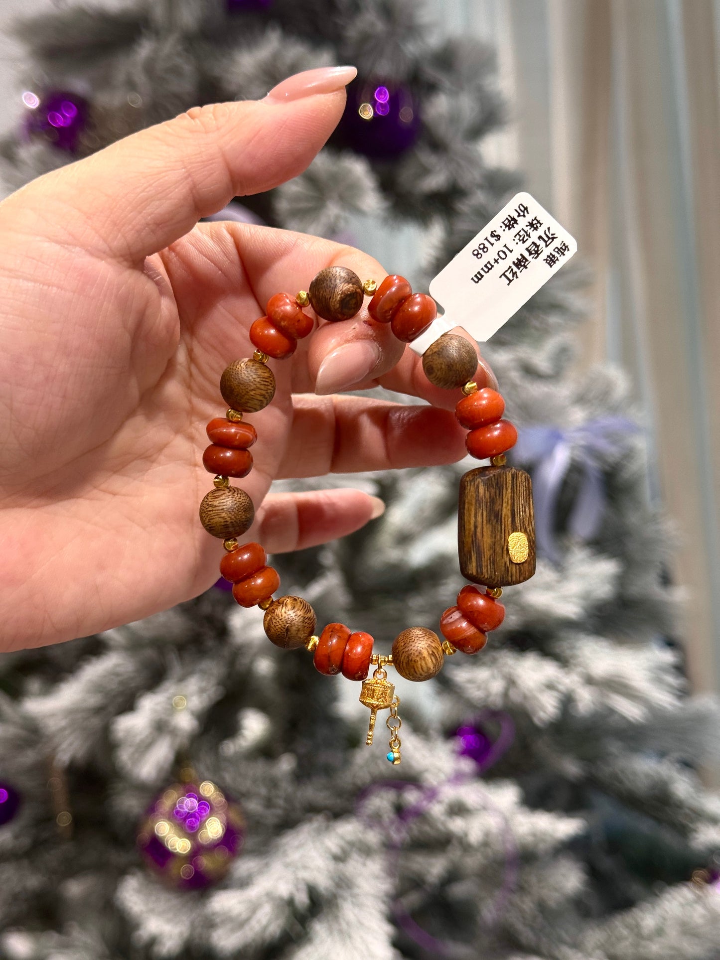 Sterling Silver Agarwood Southern Red