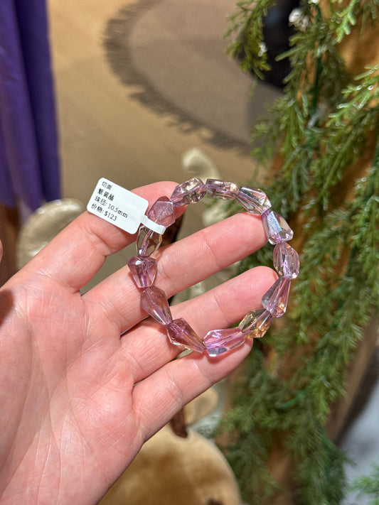 切面紫黄晶 10.5mm