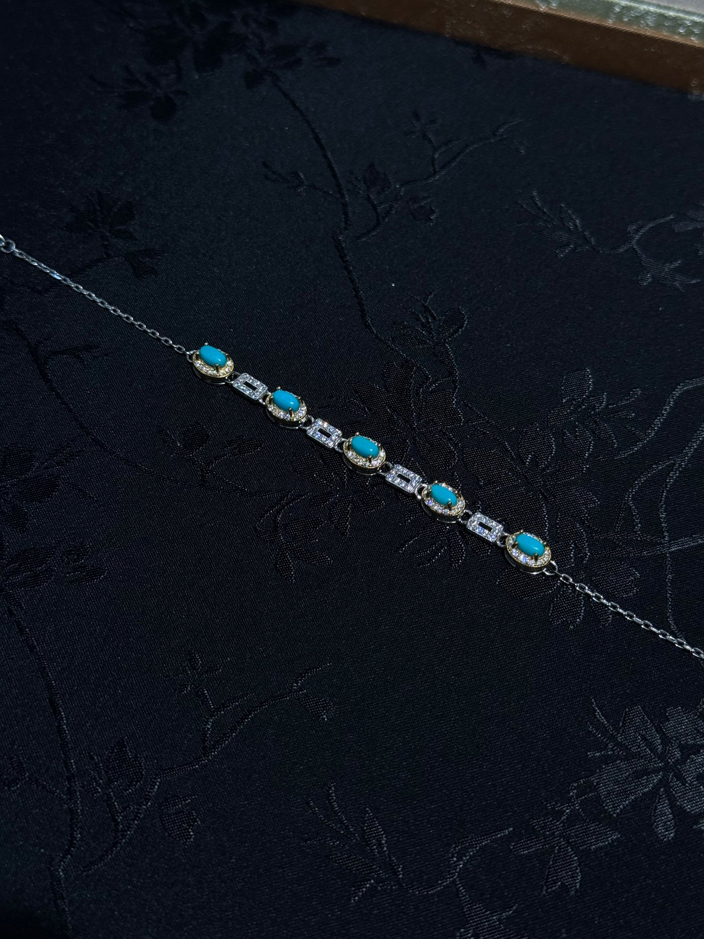 Sleeping Beauty Turquoise Sterling Silver Bracelet 
