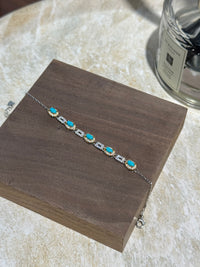 Sleeping Beauty Turquoise Sterling Silver Bracelet 