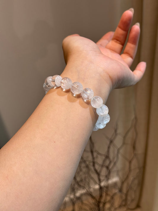 聚宝盆白幽灵 Rainbow White Phantom Bowl Crystal