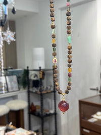 Agarwood Gemstone Necklace 