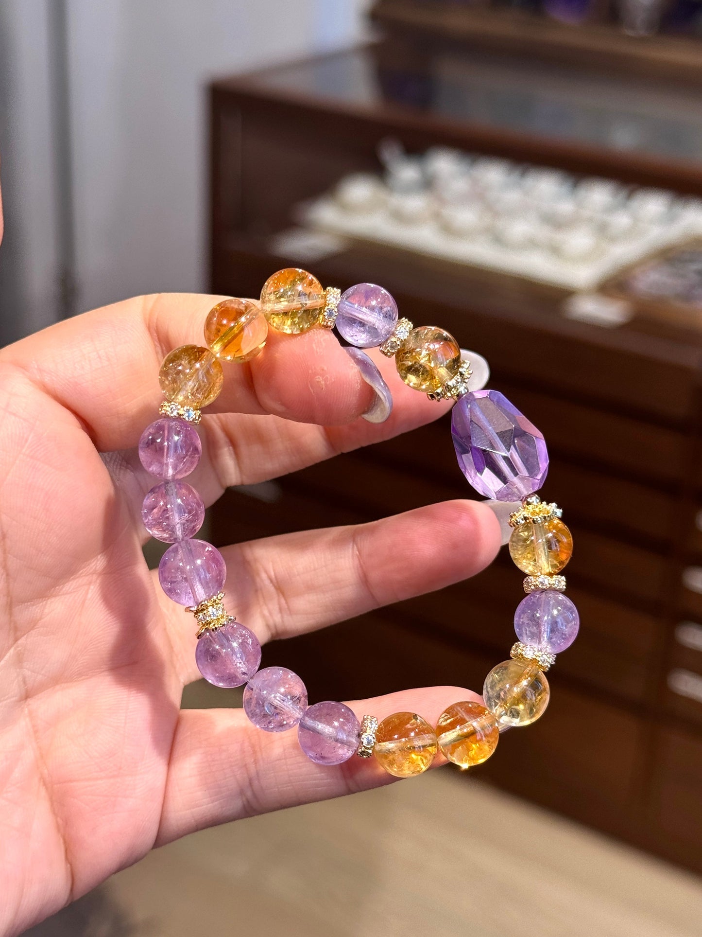 Amethyst Citrine Bracelet 