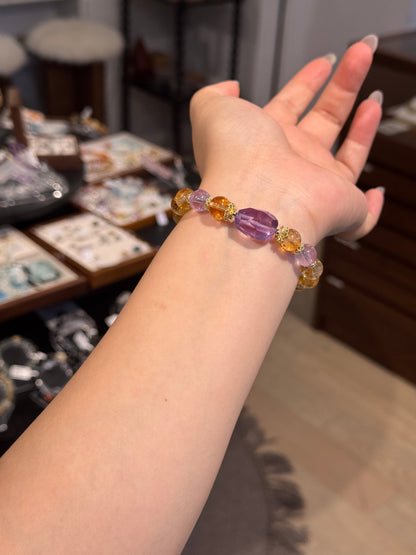 Amethyst Citrine Bracelet 