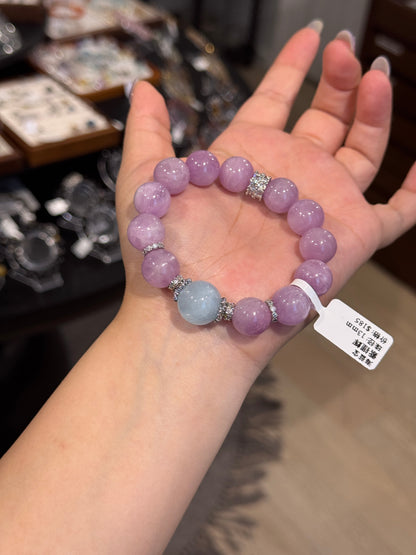 Kunzite Aquamarine Bracelet 