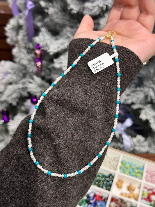 Turquoise Pearl Necklace