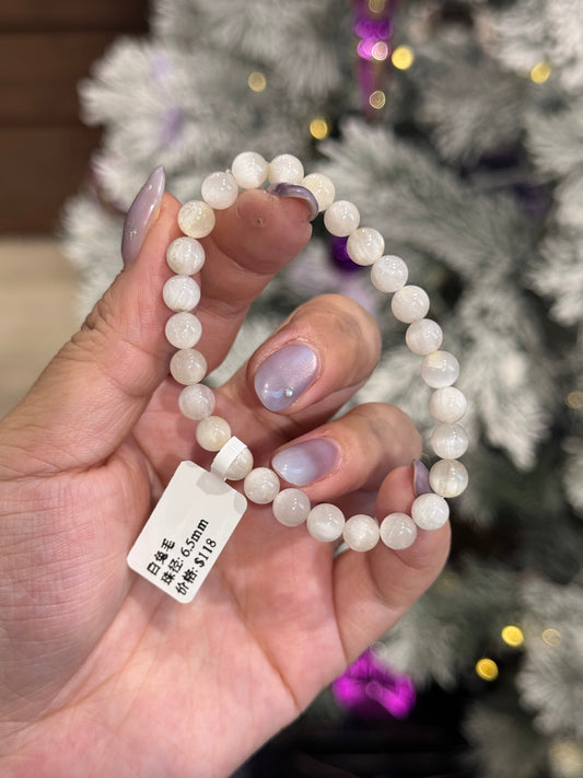 白兔毛6.5mm White Rabbit Hair Crystal